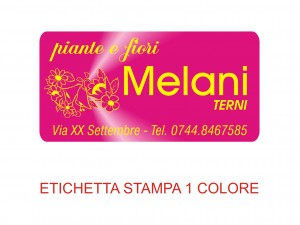 Etichette adesive per fioristi, fiorai e vivaisti (mm 50x25)  (cod.54G)